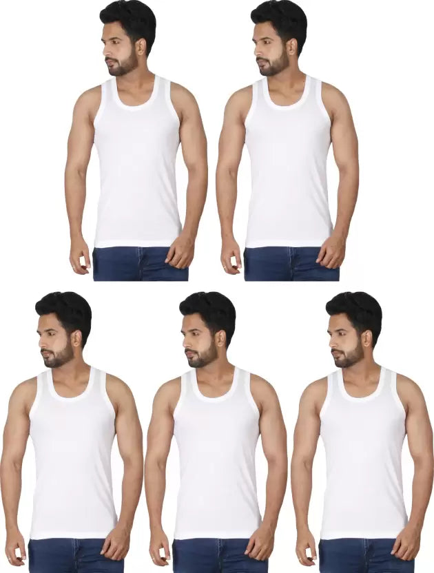 MACHO Pack of 10 Men Vest - Bare Essential