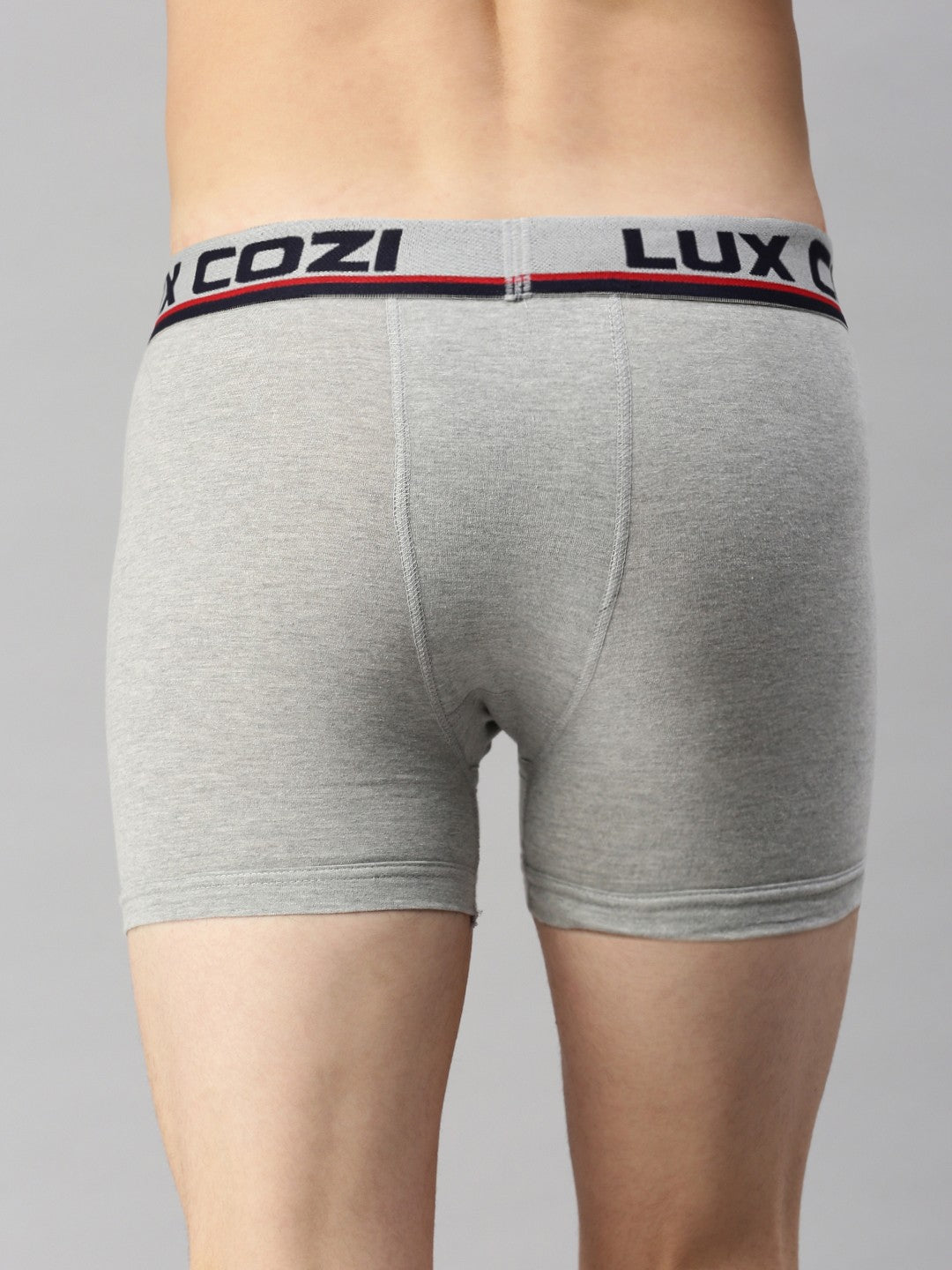 Lux Cozi Pack Of 5 Assorted Skin-friendly Label Free Comfort Long Cotton Trunk - Bare Essential