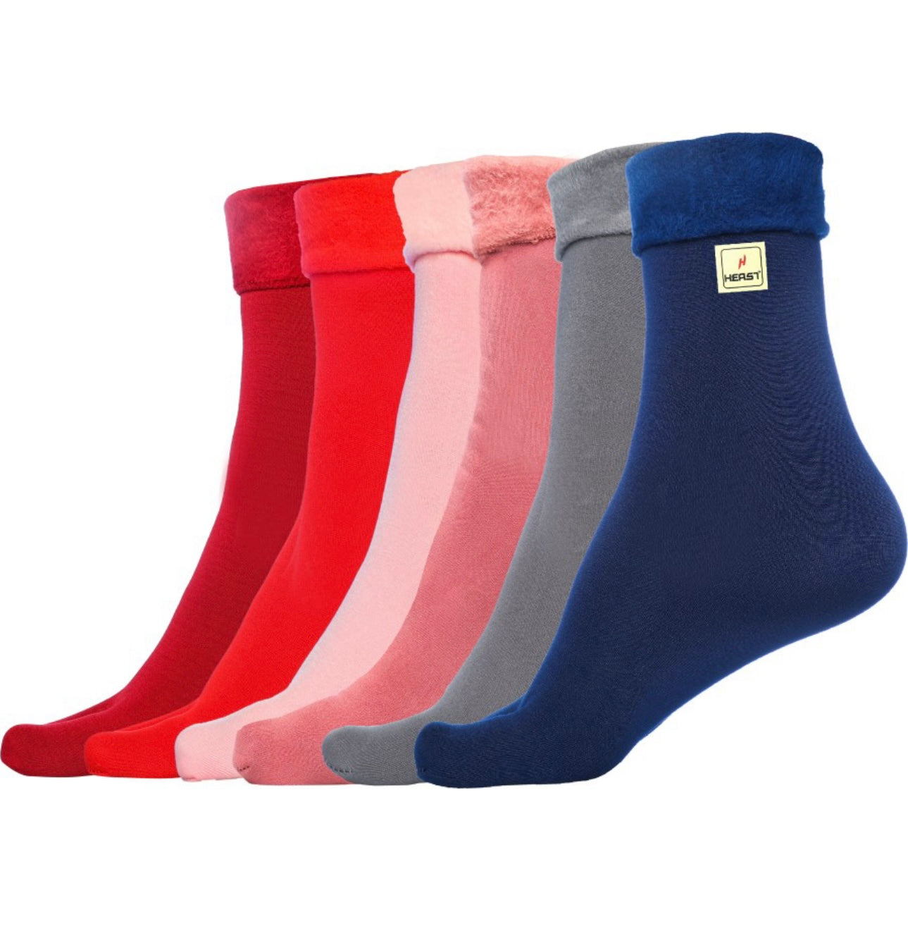 Women's Soft Winter Socks - Pack of 6 Pairs