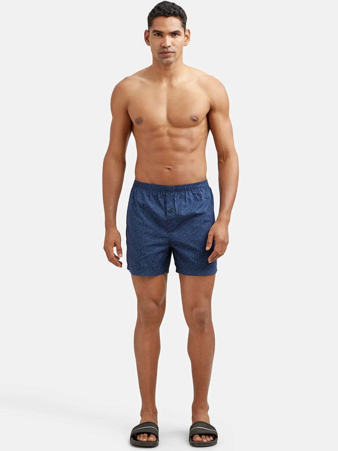 Jockey Pack Of 2 Super Combed Mercerized Cotton Checkered Inner Boxers-8222 - Bare Essential