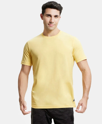 Jockey Super Combed Cotton Rich Round Neck Half Sleeve T-Shirt [Corn Silk] - Bare Essential