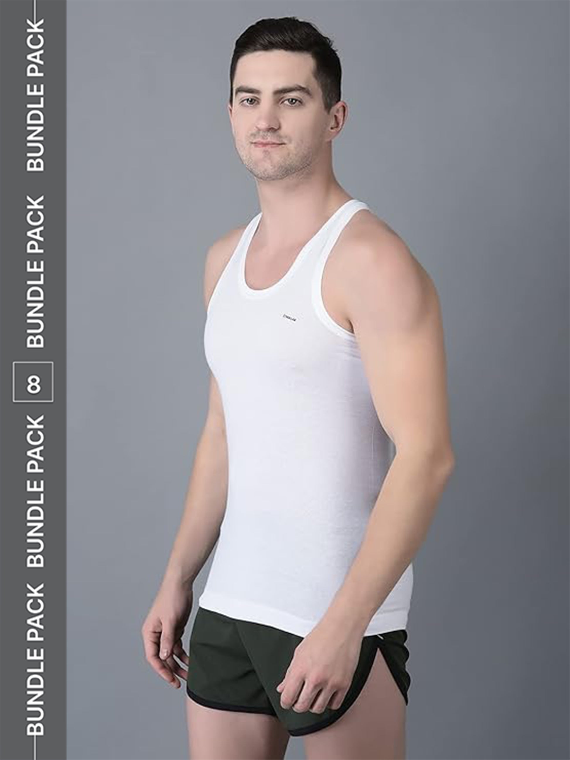 DOLLAR BIGBOSS HUTCH VEST PACK OF 8 - Bare Essential