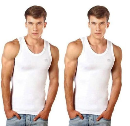 LUX COZI Pack of 2 Men Vest - Bare Essential