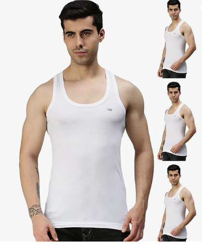 LUX COZI Pack of 4 Men Vest - Bare Essential
